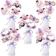 24 Pieces Pink and Purple Halloween Centerpiece Sticks, Spooky Table topper, Spooky Baby Shower Deco
