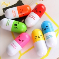 สุ่ม1 Pc การ์ตูนเกาหลี Pill ปากกาแคปซูลปากกาลูกลื่นแบบกดปากกาความคิดสร้างสรรค์ปากกาของขวัญสำหรับเด็ก