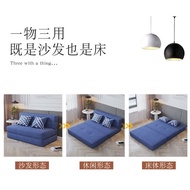 ‍🚢Lazy Sofa Tatami Foldable Double Sofa Folding Bed Folding Sofa Single Spring Bag Small Apartment
