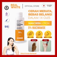 [5% NIACINAMIDE] REAL WHITE Lotion Intensive Brightening Sunscreen Alpha Arbutin Glutathione Collage