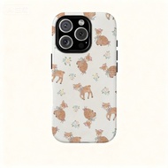Cute Flower Deer Suitable for iPhone 17Promax 16Pro 15 11 12 13 14 xs XR 17Air Shock-resistant Doubl