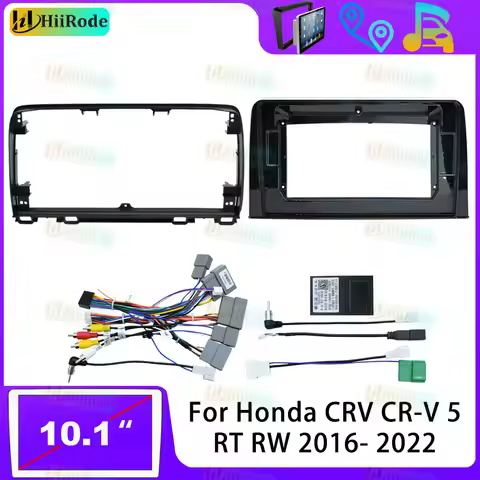 Hiirode Car Android Radio Stereo Player Frame Fascia For Honda CRV CR-V 5 RT RW 2016- 2022 Panel Pow