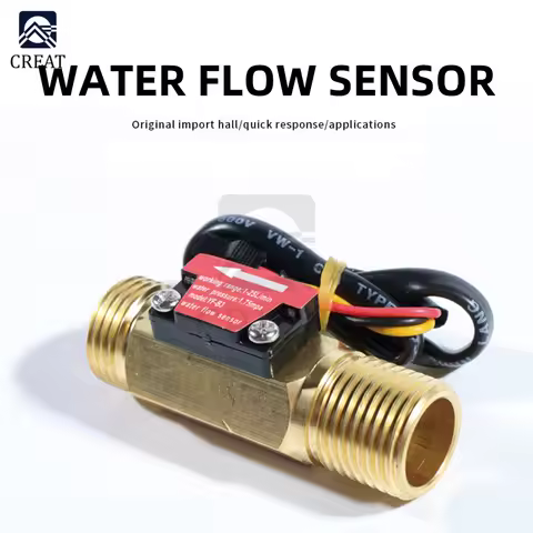 YF-B2 Flow Sensor Water Flow Sensor Switch For Flow Meter Water Sensor Copper Shell Hall Flow Meter
