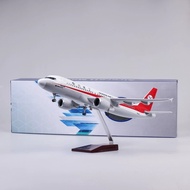 47CM Simulation Aircraft Model Passenger Aircraft A319 Sichuan Airlines Assembly Static with Wheels 
