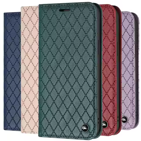 RFID Blocking Wallet Phone Case for Realme P1 P3 P4X Pro Note 80 60 50 Narzo 70 60X N65 N63 Leather 