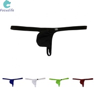 【Focuslife】Stylish and Breathable Cotton Jockstrap Pouch Tback Gstring Thong Briefs for Men