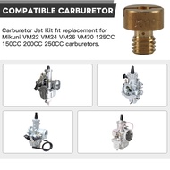 Carburetor Jet Kit, Main 88 90 95 98 100 105 110 115 120 125 for VM22 VM24 VM26 125cc 150cc 200cc 25