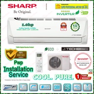 Sharp 1.0hp J-Tech Inverter Air Conditioner AHX9VED2 &amp; AUX9VED2 R32 Standard Inverter Air Conditioner ((5 Star Energy Saving))