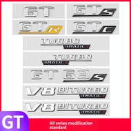 Suitable for Mercedes-Benz Car Logo Word Mark GT43 GT50 GT53 GT63SGTRGTCGTS Modified AMG Car Logo St