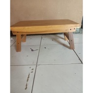 MEJA LIPAT KAYU JATI FULL / MEJA LIPAT PORTABLE / MEJA BELAJAR ANAK /