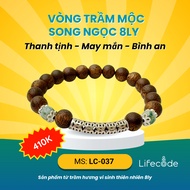 8mm Song Ngoc Agarwood Ring Pure - Luck - Peace