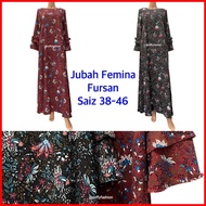 NEW JUBAH FEMINA COLLECTION CORAK FURSAN RAYA SAIZ 38-46