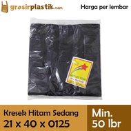 Grosir Plastik Kantong Kresek SATELIT STAR 21 x 40 x 0125 Hitam M008