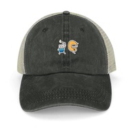 finn and jake doodle Cowboy Hat |-F-| Hat Man For The Sun Golf Cap Christmas Hat For Man Women's