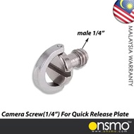 Onsmo Camera Screw (1/4’’) For Quick Release Plate Suitable for Most Tripod, Monopod, DSLR