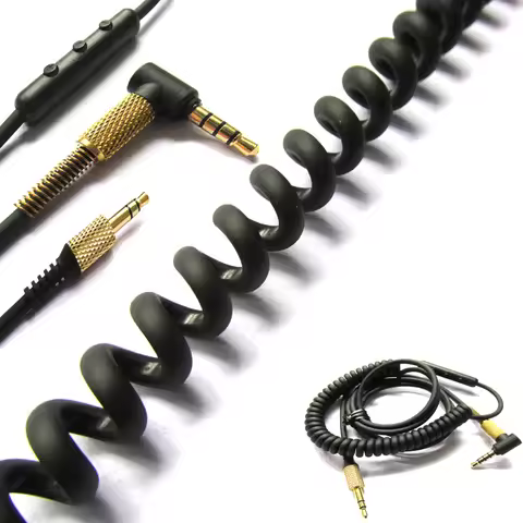 Replacement Audio Cable for Marshall Major II 2 3 III Monitor MID Headphones Cord with Mic Volume Co