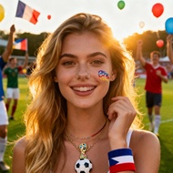 Football Theme Temporary Tattoos Makeup Style Face Stickers Game Day Supplies KJ3415