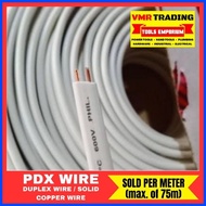 ∈ ☪ ❦ ♞Per Meter! PDX Wire / Duplex Solid Wire #10/2, #12/2, #14/2 (VMR TRADING)