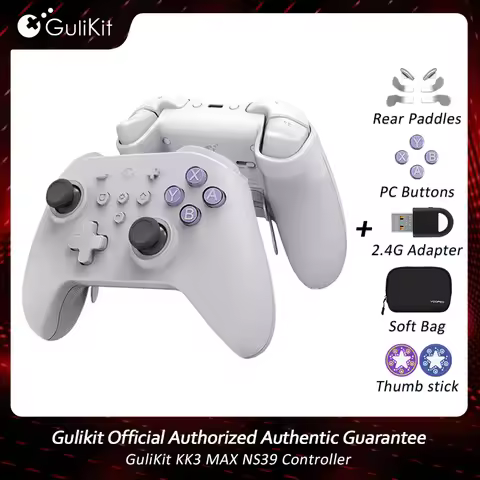 GuliKit KK3 MAX Controller NS39 KingKong 3 Gamepad with Hall Effect Joysticks & Triggers for Windows