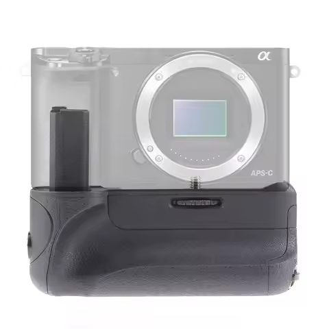 FOTGA Vertical Battery Grip Handle Holder Pack for Sony A6000 A6300 A6400 - Power Extension Accessor