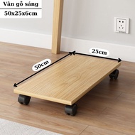 Kệ để CPU di động có bánh xe chốt cố định gỗ công nghiệp MDF dùng làm kệ để cây máy tính kệ decor câ