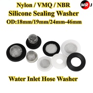 [MRJ-HY] Nylon/ VMQ/ NBR, Rubber Sealing Washer, (OD:18mm/19mm/24mm-46mm), Water Inlet Hose Washer