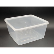 SQ 7 Square Disposable Plastic Food Container [ 5sets ]