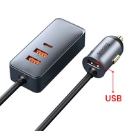 Baseus 120W USB Type C Car Charger Quick Charging for iPhone 12 Pro Xiaomi Samsung Mobile Phone PD Q