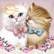 5D Diy Diamond Painting Cross Stitch Couple Cat Diamond Painting