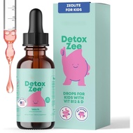 SG Shipping  DetoxZee Zeolite Drops for Kids – Clinoptilolite Mineral Supplement with Vitamin D3 & C