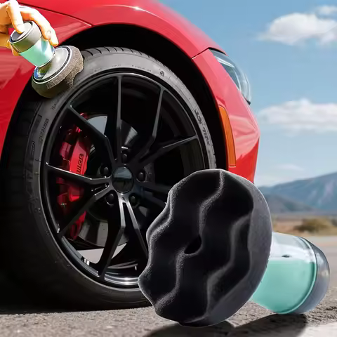 Tire Shine Applicator Reusable Car & Truck Tire Dressing Applicator For No-Drip Streak-Free Shine Wo