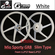 {GCF} G-Ren Mags GR6 For Mio Sporty 4 Holes  Slim Type By 17  (Made In Thailand)