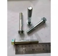 Baut Topi 14 10X65 Putih Flange Bolt