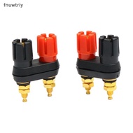 [fnuwtriy] Speaker Banana Plug Terminal Connector Banana Soet Dual Female Banana Plug For Speaker Am