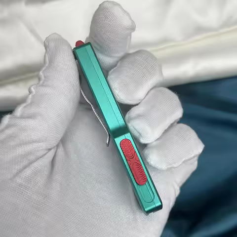 Mini Hunter OTF Knife Folding Pocket Knife D2 Steel Sheet EDC Aluminum Alloy Tactical Survival Knive