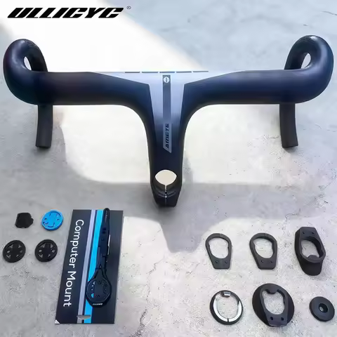 2025 New Carbon Road Bike Handlebar Internal Cable Routing T1000 Toray Carbon Fiber 28.6mm Clamp 440