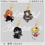 Ishmael Rodion Anime KeyChain Limbus Company Men Key Chain for Women Fashion Kawaii Figure Acrylic