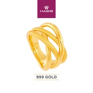 HABIB 999/24K Yellow Gold Ring 9GR00201024