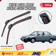 terlaris Wiper Mobil Dual Blade - Honda Civic Wonder - Wiper Frameless
