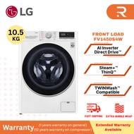 LG 10.5KG Inverter Front Load Washing Machine (White) FV1450S4W