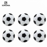 SONONIA 6 Pieces Standard Size 28 Mm Foosball Ball Colorfast Game Accessory Easy to Install