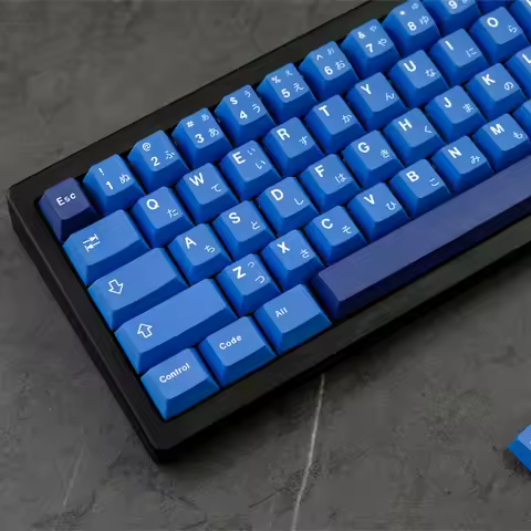 GMK Striker Keycap 129 Keys Cherry Profile PBT DYE Sublimation Keycap Set ANSI Layout For GK61 GK64 