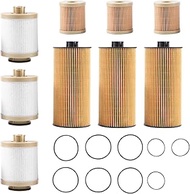 JDMSPEED New Fuel & Oil Filter Replacement 3 of Each FD4616 FL2016 Fit For Ford 6.0L Turbo Diesel