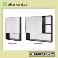 SORENTO Aluminium Water Proof Bathroom Toilet Basin Cabinet Mirror Cabinet ( BLACK ) SRTMCB5070-BL / SRTMCB8070-BL