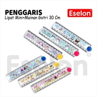 Ruler 30cm ruler/ ruler (FOLDING) fancy character ruler/