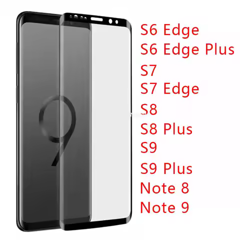 2 PCS Tempered Glass for Samsung Note 9 8 S9 S8 Plus S7 S6 Edge Protective Glas Screen Protector on 