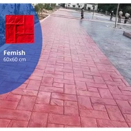Acuan Imprint Flemish 60x60cm Concrete Stamp Rubber Mat