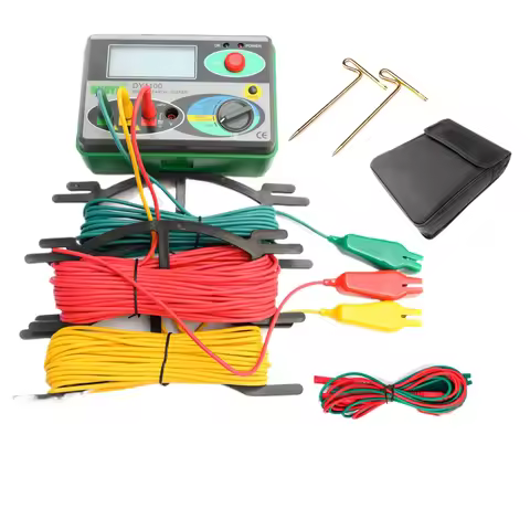 DY4100 Digital Earth Ground Resistance Meter Megohmmeter 0-2000 Ohm Instruments Inspection Electrici