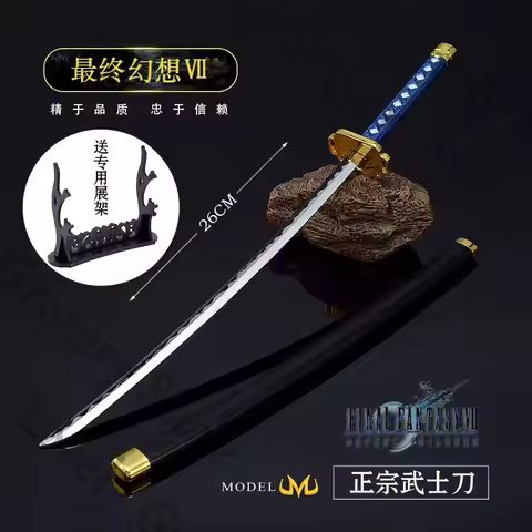 Anime Sephiroth Tifa Lockhart Cloud Strife Zack·Fair Aerith Gainsborough Cosplay Cartoon Knife Model