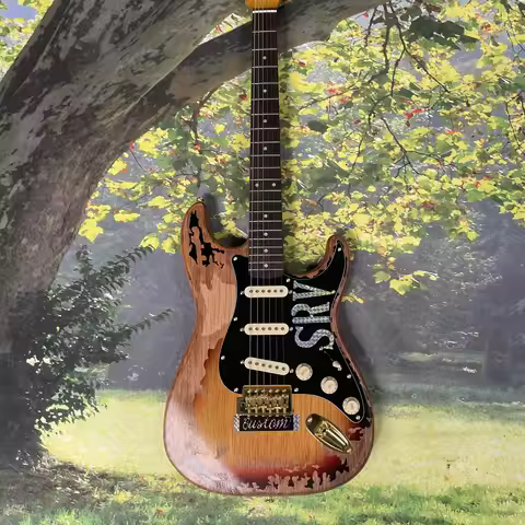 Bruce SRV electric guitar, rosewood fingerboard, high-end metal hardware guitars, beginner to interm